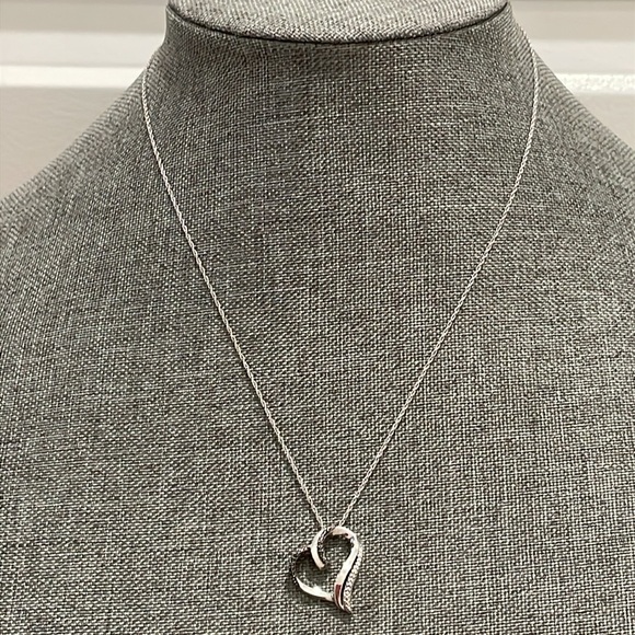 Kay Jewelers 925 Silver Black and White Diamond Necklace - Picture 2 of 13